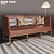 Elegant Reed Sofa Upholstered in Leather - 908 Series 3D model small image 1