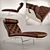 Minimalist AV72 Lounge Chair by Arne Vodder 3D model small image 1