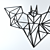 Elegant Bat Wall Decor 3D model small image 2