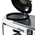 Deluxe GBS Charcoal Grill 3D model small image 2