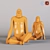 Polygon Gorilla Sculpture 3D model small image 1