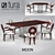 Tura Moon: Italian-designed Dining Furniture 3D model small image 1