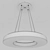 Norden White Acrylic Pendant 3D model small image 3