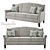 Leigh Antibacterial Sofa | Moisture-Resistant | Removable Covers 3D model small image 1
