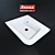 Ravak Wash 10: Corner Wash Basin with 10° Offset 3D model small image 1