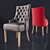 Luiza Classic Chair with Back Capitone 3D model small image 1