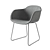 Contemporary Muuto Fiber Armchair 3D model small image 1