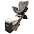 Luxury Cherry Wood Pedicure Spa 3D model small image 1