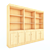 Minimalist Wooden Bookcase - 400x2200x2700mm 3D model small image 1