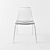 Stosa Luce: Modern Metal Kitchen Chair 3D model small image 3