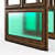 Milan 60s Wood Window 3D model small image 2