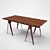 Title: Elegant Oldwood Dining Table 3D model small image 2