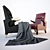 Cozy Armchair: Knitted Comfort 3D model small image 1