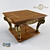 Elegant Heritage Wood Table 3D model small image 1