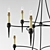 Elegant Black Chandelier: Danielli 3D model small image 2