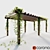 Ivy-Clad Pergola: Stunning Outdoor Accent 3D model small image 1