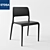 Sleek Resin Kitchen Chair 3D model small image 1