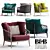 Elegant B&B Italia ERICA Armchair 3D model small image 1