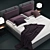 Novaluna Sound: Stylish Double Bed 3D model small image 2