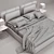 Novaluna Sound: Stylish Double Bed 3D model small image 3