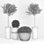 Artistic Clay Plant Set 3D model small image 2