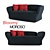 Modern Bloomy Moroso Sofa 3D model small image 1