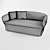 Modern Bloomy Moroso Sofa 3D model small image 2