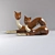 Feline Statuette Collection 3D model small image 1