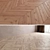 Premium Parquet Chevron: Sahara & Polar Oak 3D model small image 2