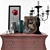 Elegant Chest with Decor Set 3D model small image 2