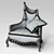 Elegant Jumbo Classic Chair 3D model small image 3