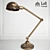 Vintage Brass Loft Table Lamp 3D model small image 1