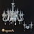 Elegant White Chandelier 3D model small image 1