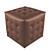 Cozy Cloud Cube Seat 3D model small image 1