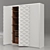 Modern 2400mm Height Wardrobe 3D model small image 1