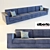 Modern Italian Sofa: Simon 3D model small image 1