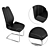 Sleek "Race" Dining Chair: Imported Elegance 3D model small image 2