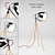 Modern Retro Tripod Chrome Table Lamp 3D model small image 1