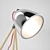 Modern Retro Tripod Chrome Table Lamp 3D model small image 2