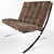 1929 Iconic Barcelona Chair 3D model small image 2