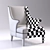 Luxurious Bishop Armchair: Stylish, Piped Design 3D model small image 3