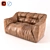 Timothy Oulton Ruffed Sofa: Compact Elegance 3D model small image 1