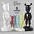 Elegant Lladro Porcelain Figures 3D model small image 1