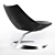 Elegant Scimitar Lounge Chair 3D model small image 2