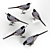 Elegant Urban Forager: White Wagtail 3D model small image 3
