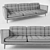 Luxury Comfort Sofa 3D model small image 2