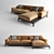 CARESSE FLY: Elegant Sectional Sofa 3D model small image 2