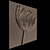 Tulip Decorative Panel: Intricately crafted floral design 3D model small image 3