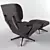 Modernized Eames Lounge Chair 3D model small image 2