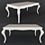 Elegant Classic Table 3D model small image 1